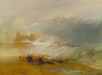 Wreckers: Coast of Northumberland, with a Steam-Boat Assisting a Ship off Shore by Joseph Mallord William Turner